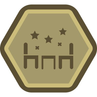 Yıldızlar. Web simgesi basit illüstrasyon