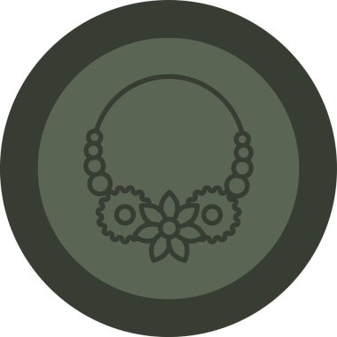 Vektör çizimi. Çember arkaplanda çelenk