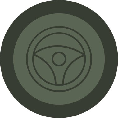 Araba tekerleği. Basit resimleme