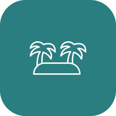 palmiye ağacı kutsal kişilerin resmi, vektör çizim