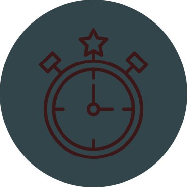 Saat simgesi, vektör illüstrasyonu