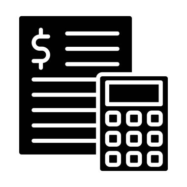 hesap makinesi simgesi vektör illüstrasyonu
