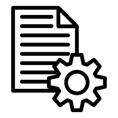 dosya belgesi vektör çizgisi simgesi dekoru