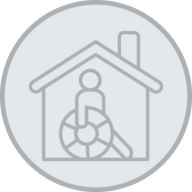 Ev simgesinin vektör illüstrasyonu