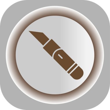 Kalem simgesi, vektör illüstrasyonu