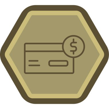 Para için. Web simgesi basit illüstrasyon