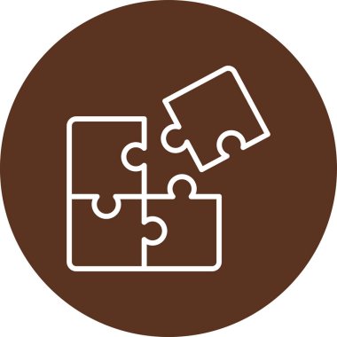 Bulmaca vektör simgesi modern basit vektör çizimi