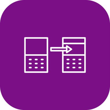 hesap makinesi simgesi, vektör illüstrasyonu