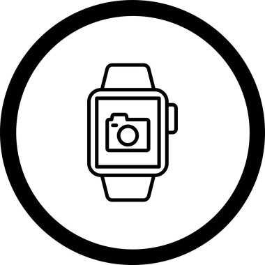 kamera simgesi vektör illüstrasyonu