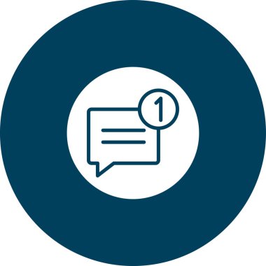 ileti ikonu vektör illüstrasyonu