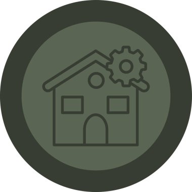 Ev simgesi vektör illüstrasyonu