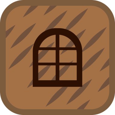 Moda biçimi izole edilmiş arkaplanda pencere simgesi oluşturma.