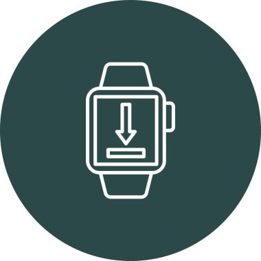 smartwatch simge vektör çizimi