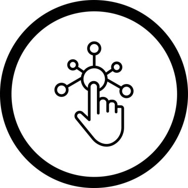 Vektör illüstrasyonu, el simgesi