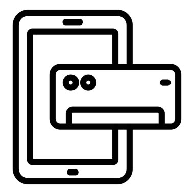 Akıllı telefon. Web simgesi basit tasarım