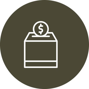 Para çantası. Web simgesi