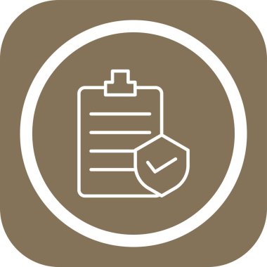 Kontrol listesi simgesinin vektör illüstrasyonu