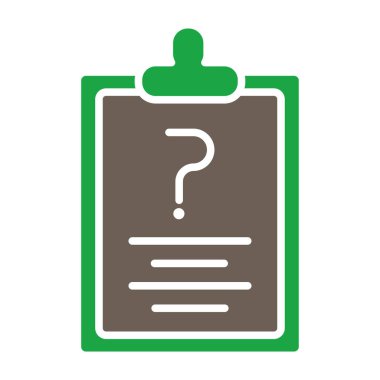 Yeşil işaretli soru işareti, vektör