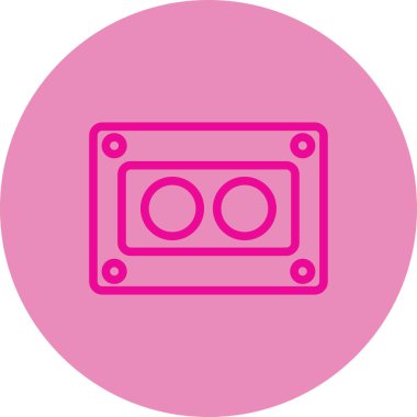 Müzik simgesinin vektör illüstrasyonu