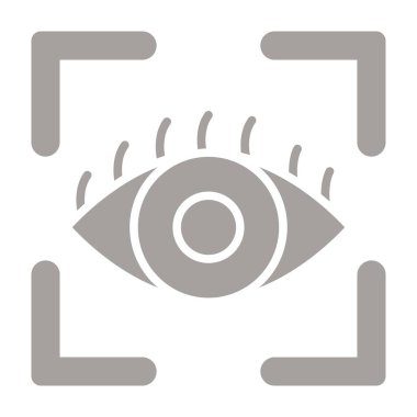 Göz Düz Vektör Simgesi