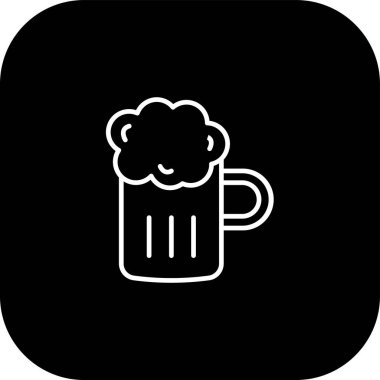 Soyut arkaplanda bira simgesi izole edildi