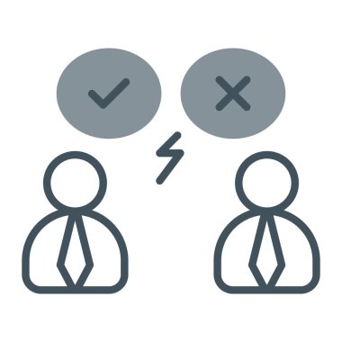 İş ve finans simgesinin vektör illüstrasyonu