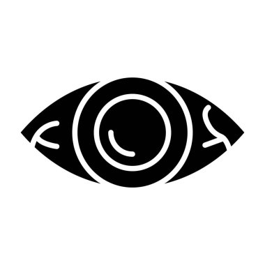 göz vektörü simgesi düz simge