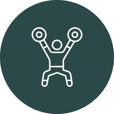 Eğilim biçimi izole edilmiş arkaplanda egzersiz simgesi