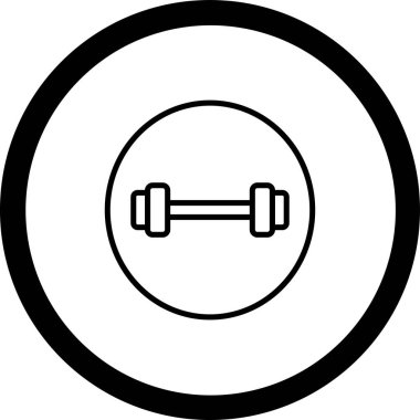 halter simgesi soyut arkaplanda izole edildi