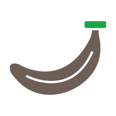 Muz düz vektör simgesi