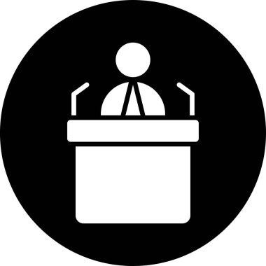 Podyum Vektörü Simge Tasarımı