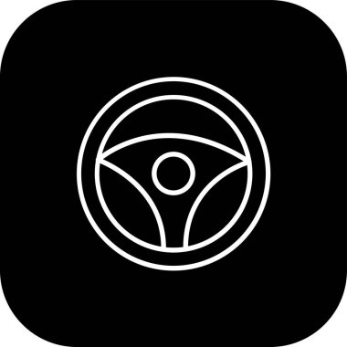 Araba simgesinin vektör illüstrasyonu