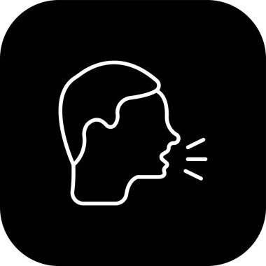 Konuşma balonu simgesinin illüstrasyon tasarımı