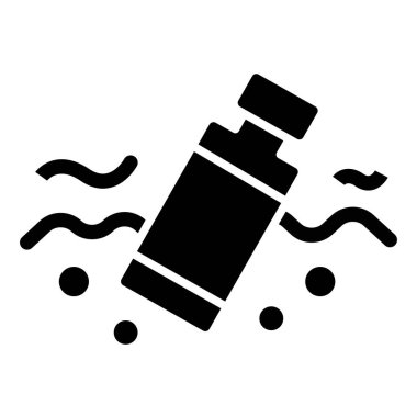 Sprey vektör ince çizgi simgesi