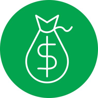 Dolar simgesi vektör illüstrasyonu