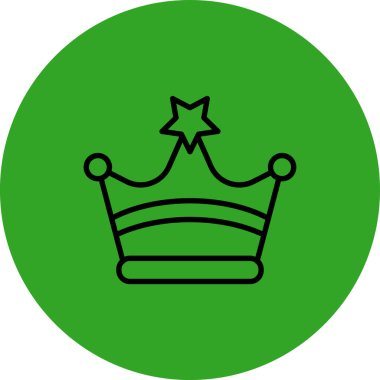 taç simgesi vektör illüstrasyonu