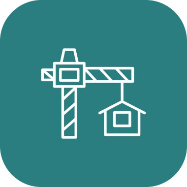 Eşsiz Yel Değirmeni Vektör Hattı Simgesi