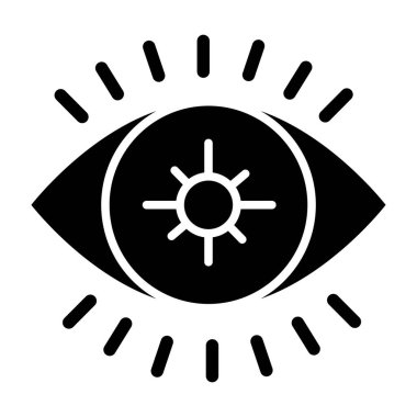 Göz simgesi vektör illüstrasyonu