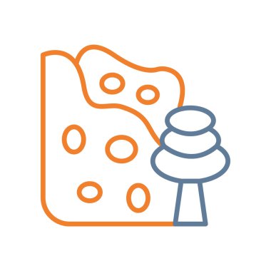 ekmek ikonu vektör illüstrasyonu