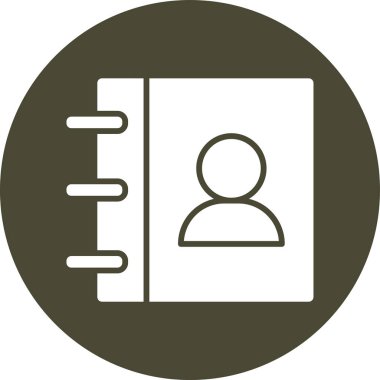 Bir kişi simgesinin vektör illüstrasyonu