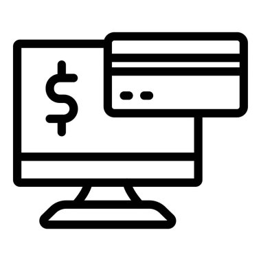 Dolar kart çizgisi vektör simgesi