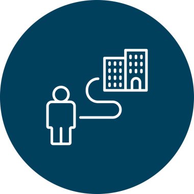 İş simgesinin vektör illüstrasyonu