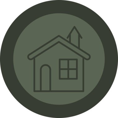 Ev simgesi vektör illüstrasyonu