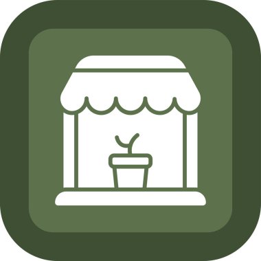 dükkan simgesi vektör illüstrasyonu