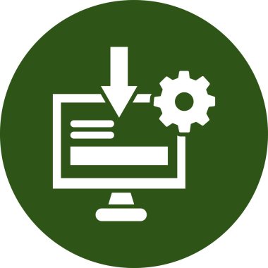 İş ve finans simgesinin vektör illüstrasyonu