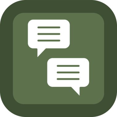 Konuş. Web simgesi vektör illüstrasyonu