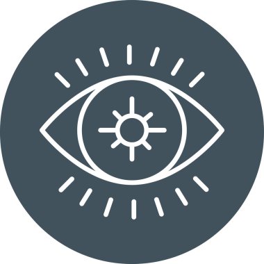 Göz. Web simgesi basit illüstrasyon