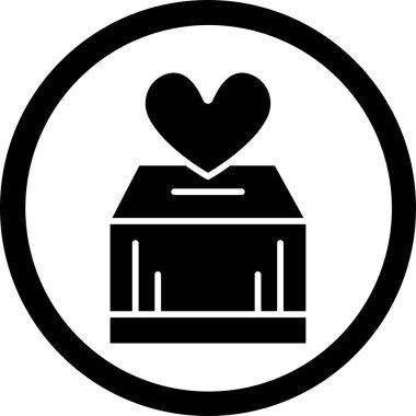 Aşk Yüreği 'nin vektör çizimi Modern simge