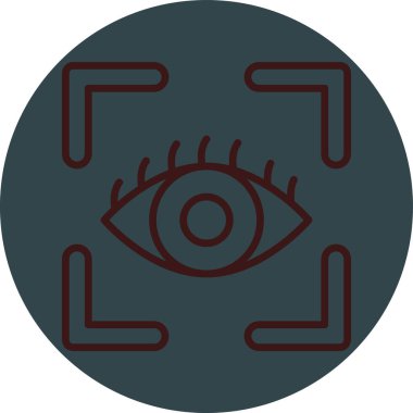 Göz simgesi vektör illüstrasyonu