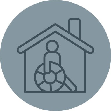 ev simgesi vektör illüstrasyonu